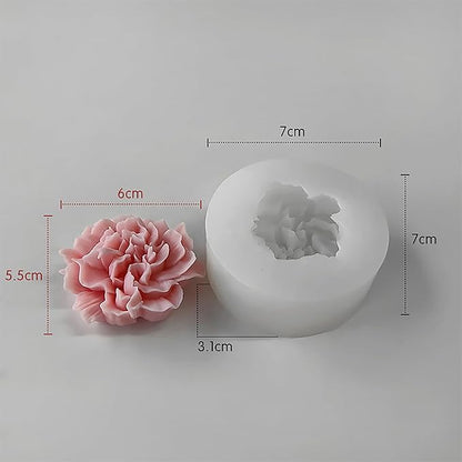 Flower Molds Flower Peony Resin Mold - Resin Casting Silicone Molds for Home Decor & Candle Making Wave Spiral Mold