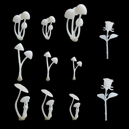 Woohome 11 PCS Jewelry Making Supplies Resin Mould, Mini Mushroom Casting Moulds, 3D Filler Art Craft Supplies Epoxy Moulds for Art Crafts DIY