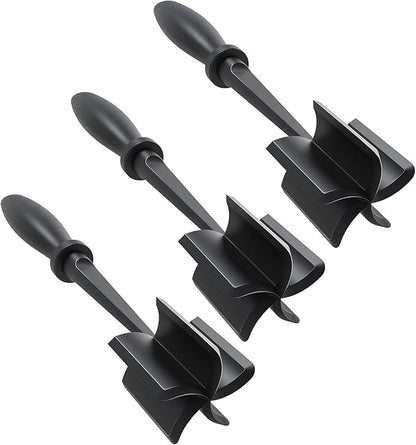 3Pcs Meat Chopper 5 Curved Blades Ground Beef Masher Hamburger Chopper with Nonslip Handle