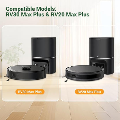 14 Pack RV20 Max Plus Dust Bags Compatible with Tapo RV30 Max Plus RV20 Max Plus Robot Vacuum Bags 3L Large Capacity Heavy Duty Bags for Home Vacuum