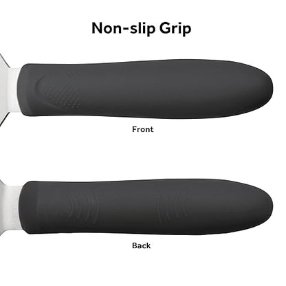 Winco 8" x 4" Griddle Spatula/Turner for Burgers, Steaks and More, Black