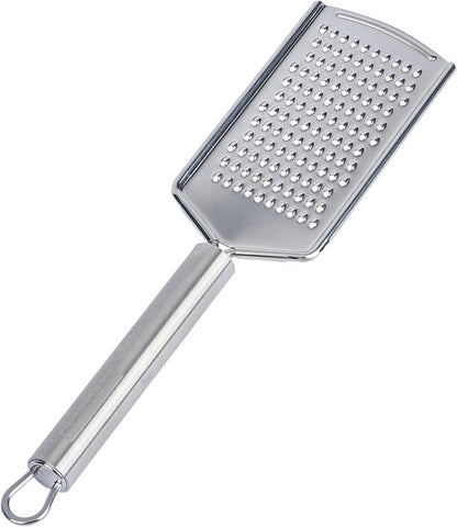 Restaurantware-German Standard Fine Handheld Graters, 24 Flat Cheese Graters - Dishwashable, Durable, Stainless Steel Food Grater With Handle, Suitable For Chocolate, Nutmeg, Garlic, Lemon