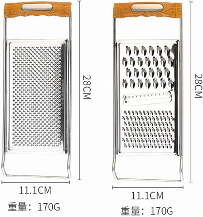 2 Pack Cheese Grater,Stainless Steel Zester Set of 2, Kitchen Flat Handheld Grater For Cheese, Chocolate, Spices, And Potato, Zucchini, Carrot, Apple (B style color)
