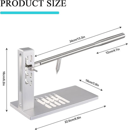 Oyster Shucker Machine Adjustable Oyster Shucker Tool Oyster Clam Opener Machine Including Knifes, Glove and G-Clip, Seafood Tools Set for Hotel Family Barbecue Buffet