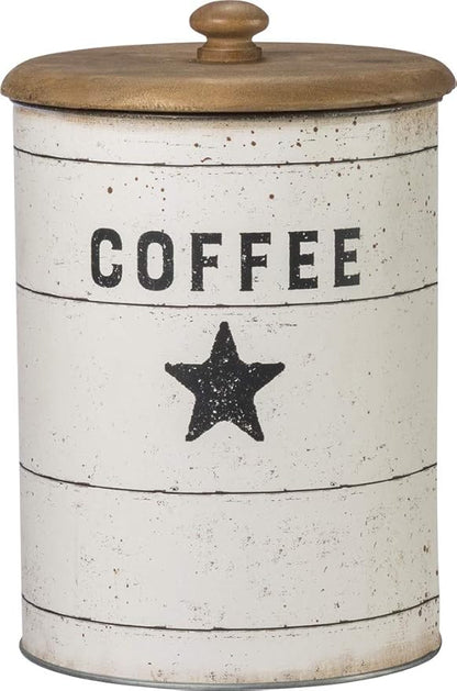 Primitives by Kathy 39060 Farmhouse Tin Canisters, Sugar/Coffee/Flour