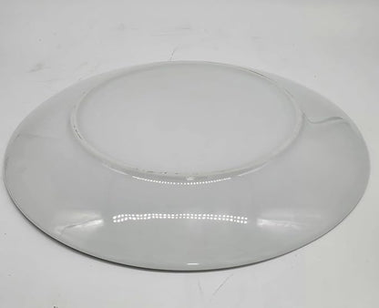 Festcool 2X14-inch Porcelain Circular Platters/Serving Plates, Platter, White, Stackable, Set of 2