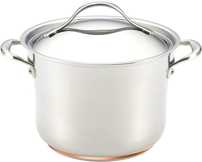 Anolon Stainless Steel & Hard Anodized Aluminum, Cookware Set (11 Piece)