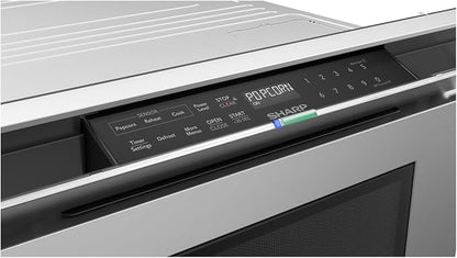 SHARP SMD2479JS Smart Microwave Drawer Oven with Easy Wave Open, 24-inch, 1.2 Cubic Feet, 950 Watt, Concealed Glass Touch Control Panel, Compatible with Alexa Certified, Stainless Steel