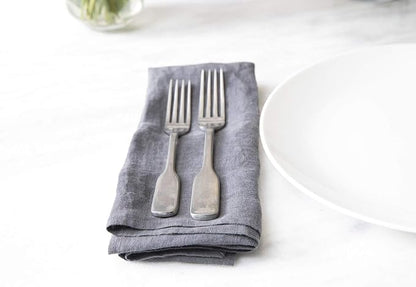 FORTESSA Ashton 18/10 Stainless Steel Flatware, 5 Piece Place Setting With Knife, Forks and Spoons (Service For 1), Dishwasher Safe, Antiqued
