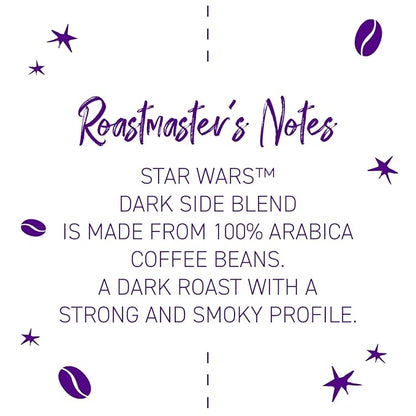 Joffrey's Coffee - STAR WARS™ Dark Side Blend, STAR WARS Licensed Coffee Collection, Artisan Dark Roast, Strong & Smooth Taste, Brew or French Press (Whole Bean, 11oz)