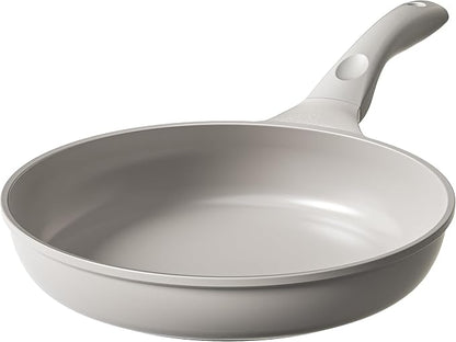 Redchef Non Stick Frying Pans, Ceramic Pan, Non-toxic Healty Skillet Omelet Pan with Heat-Resistant Handle, PFOA & PFAS Free, Compatible with All Stovetops, Dishwasher Safe, Even Heating, Gray, 11"