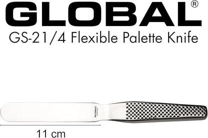 Global 4 inch Straight Spatula, Stainless Steel, GS-21/4