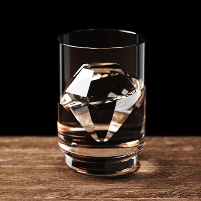 Clear Diamond Ice Cube Tray: Crystal Clear Ice Maker - Large Diamond Shape Ice Cube Maker for Whiskey Cocktails Bourbon