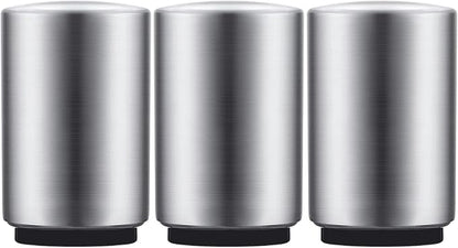3PCS Premium Automatic Beer Bottle Opener, Magnet Stainless Steel Push Down Off Soda Lid Open Magnetic Catching No Damage Caps, Portable Pop the Top Bar Tools for Home Wine Accessories Picnic Camping