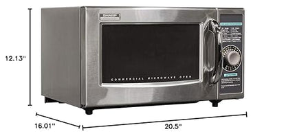 Sharp R-21LCFS Medium-Duty Commercial Microwave (Dial Timer, 1000-Watts, 120-Volts)