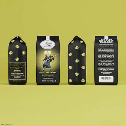 Joffrey's Coffee - STAR WARS™ Double Saber Blend, STAR WARS Licensed Coffee Collection, Artisan Dark Roast, Robust & Smooth Taste, Brew or French Press (Whole Bean, 11oz)