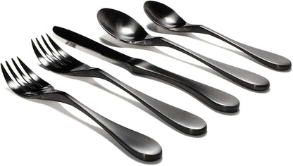 Knork Black Matte Titanium Coated Stainless 20-Piece Set