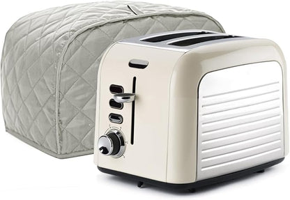 Toaster Cover 2 Slice, Bread Dust Cover & Fingerprint Protection-Polyester & Cotton, Kitchen Small Appliance(Grey)