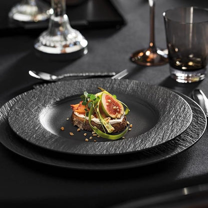 Villeroy & Boch Manufacture Rock Dinner Plate Set of 4 27x27x2cm
