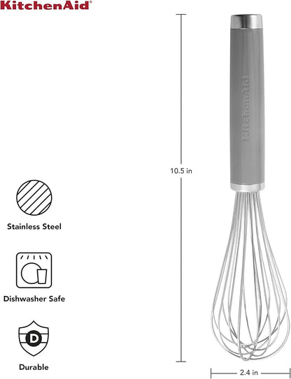 KitchenAid Classic Utility Whisk, 10.5-Inch, Gray