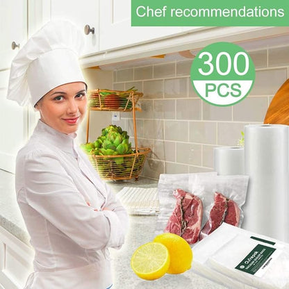 O2frepak 300 Count 10x13 Plus Quart Vacuum Sealer Bags with BPA Free and Heavy Duty, Vacuum Seal Food Sealer Bags,Great for Food Storage Vaccume Sealer PreCut Bag