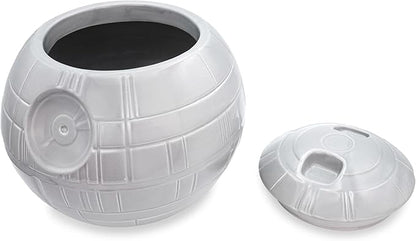 STAR WARS Death Star 10-Inch Ceramic Cookie Jar Container With Lid | Kitchen Storage For Snacks