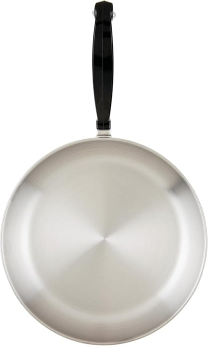 Farberware Classic Series Stainless Steel Pots and Pans with Baking Sheet Pan, Cooking Tools, and Lids, Induction Ready, Dishwasher Safe, 10 Piece Cookware Set, Metal Utensil Safe - Stainless Steel
