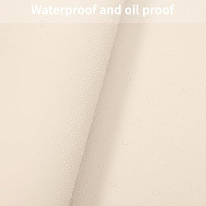 Leather Table Cover,1.8mm Thick,42x90 Inch Table Protector,Table Protector for Dining Room Table,Dining Table Cover,Table Top Cover.(Off White+Light Gray,42x90)