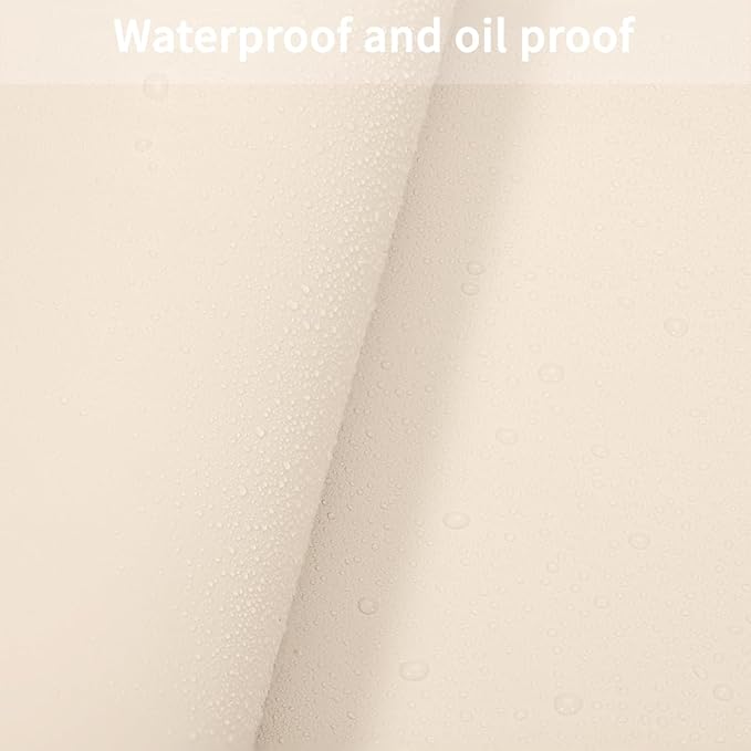 Vanity Protector Mat - Can Be Used On Both Sides Waterproof and Easy to Clean Good Flatness Used for Dresser Table(Off White+Light Gray 10x48)