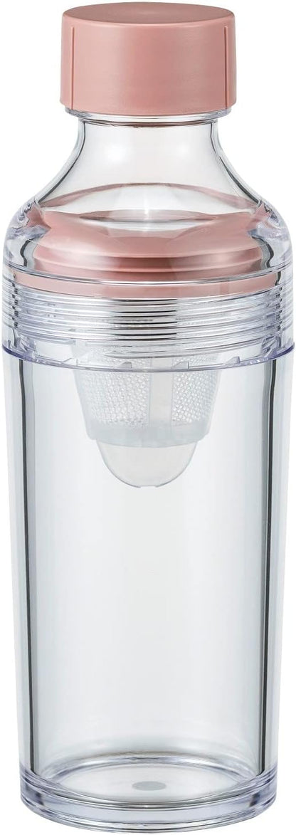 Hario Cold Brew Tea Portable Bottle, 160ml, Smoky Pink