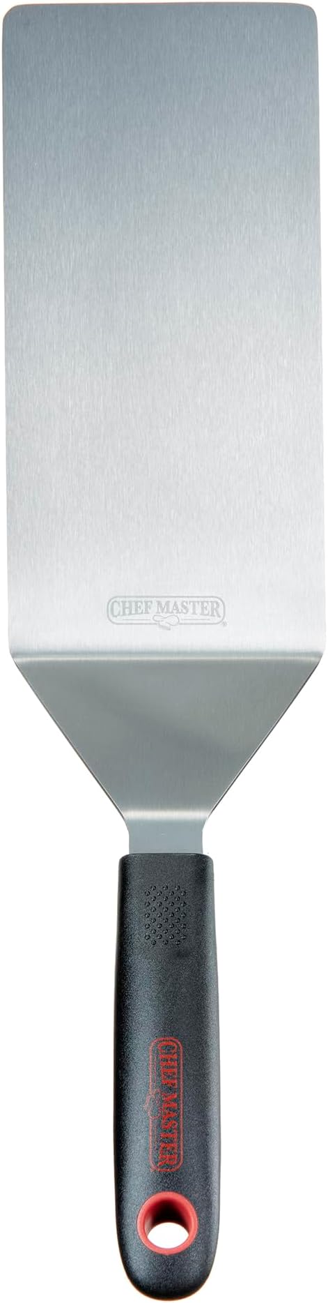 Chef Master 90280 High Heat Turner Spatula, 8" x 4" Blade | Heat Resistant Handle | Slip Resistant Grip | Dishwasher Safe