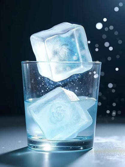 3D Rose Whiskey Large Ice Cubes Tray,Big Silicone Square Ice Grid Mold,Ice Making Box, Durable and Easy Release, Suitable for Homemade Freezer, Cocktails, Iced Coffee, and Cold Drinks