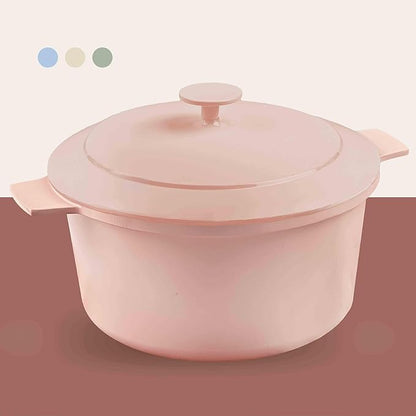Gotham Steel 5 Qt Lightweight Ceramic Dutch Oven Pot with Lid, Nonstick Sourdough Dutch Oven for Bread Baking, 10 in 1 Stock Pot Ovens for Pasta, Spaghetti, Bread and More, Pots for Cooking