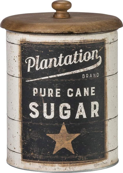 Primitives by Kathy 39060 Farmhouse Tin Canisters, Sugar/Coffee/Flour
