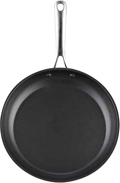 Cooks Standard Frying Omelet Pan, Classic Hard Anodized Nonstick 10.5-Inch Sauté Skillet Egg Pan, Black