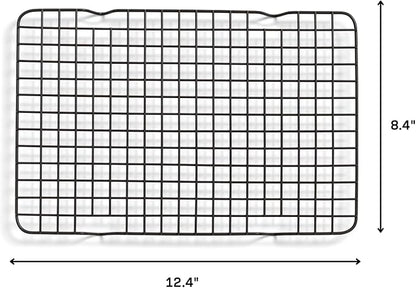 Great Jones Little Sheet Pan & Little Chill Rack Set (Pepper) | 13.5 x 9.5 Heavy-Duty Nonstick Pan & Cooling Rack | Baking Tray & Wire Rack for Cooking, Baking, Roasting | Oven & Dishwasher Safe