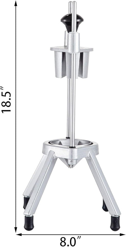 VEVOR 6-Section Commercial Easy Wedger Stainless Steel Blade Fruit Lime Slicer, Lemon Cutter for Home Bar Restaurant