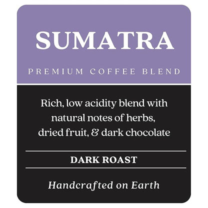 Copper Moon Dark Roast Whole Bean Coffee, Sumatra Blend, 2 Lb