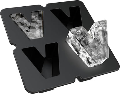 Customized Letter D Ice Cube Mold -Letter Silicone Ice Mold for Custom Ice Cube Mold and Baking Chocolate and Crafting Letter Molds, Ice Cube Molds for Cocktails & Whiskey with Custom Letters