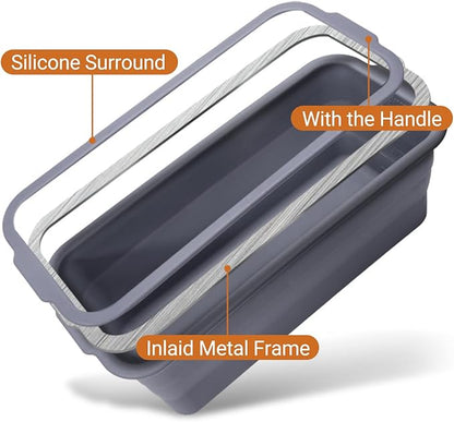 Bread Loaf Pan, New Upgrade Silicone Non-Stick Bakeware, Larger and Thicker, Foldable Bread Toast Box Mold with Lid, Baking Pans for Cakes, Brownies