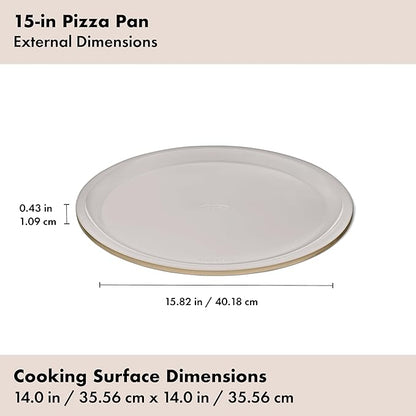 OXO Good Grips Non-Stick Pro Ceramic Coated Metal Bakeware 15” Pizza Pan – Biscuit