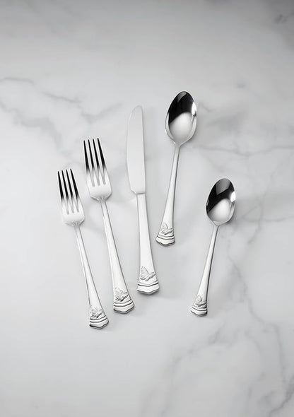 Lenox 896755 Butterfly Meadow II Mirror 65-Piece Flatware Set