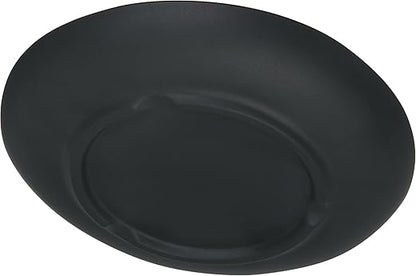 Carlisle FoodService Products Ridge Reusable Plate Salad Plate, Rimless Plate for Home and Restaurant, Melamine, 9 Inches, Slate, (Pack of 12)