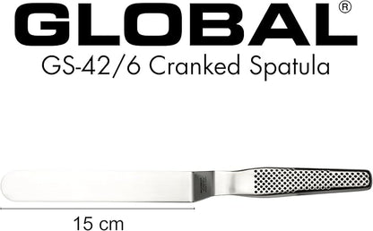 Global 6 inch Angled Palette Knife, Cranked Spatula, Stainless Steel, Baking, GS-42/6
