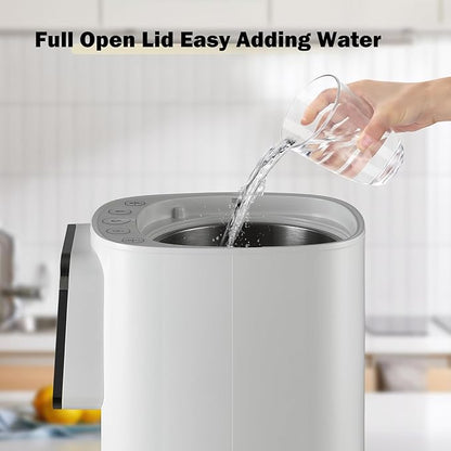 OCTAVO Water Boiler & Warmer 5 Liter, 304 Stainless Steel Water Tank, 700 Watt 6 Adjustable Water Temperature, LCD Touch Control Screen, Child Lock with Water Shortage Indicator
