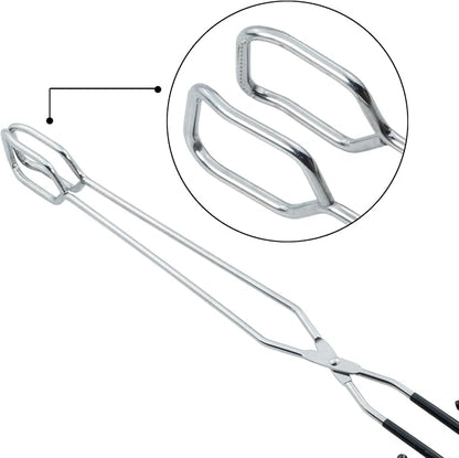Stainless Steel Scissor Tongs 16-Inch Extra Long Grilling Tongs, Set of 2