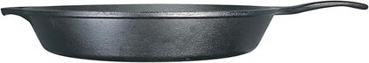 Lodge 15 Inch Cast Iron Pre-Seasoned Skillet – Signature Teardrop Handle - Use in the Oven, on the Stove, on the Grill, or Over a Campfire, Black