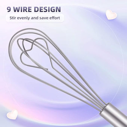30Pcs Heart Shaped Egg Beater Stainless Steel Mini Manual Eggs Whisk Bulk with Individual Package, Wedding Bridal Engagement Party Return Gift Baby Shower Favors Souvenirs for Guests
