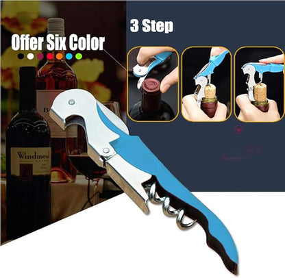 Professional Waiter Corkscrew Wine Openers Set, Heavy Duty Stainless Steel Hinges Wine Key for Restaurant Waiters, Sommelier, Bartenders