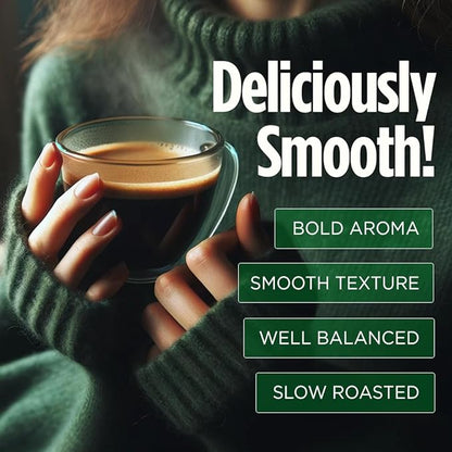 VitaCup Perfect Low Acid Coffee Beans, USDA Organic & Fair Trade, Mycotoxin Free, Dark Roast Guatemala Single Origin, Clean & Pure, Low Acidity, Whole Bean Coffee, 11 ounces